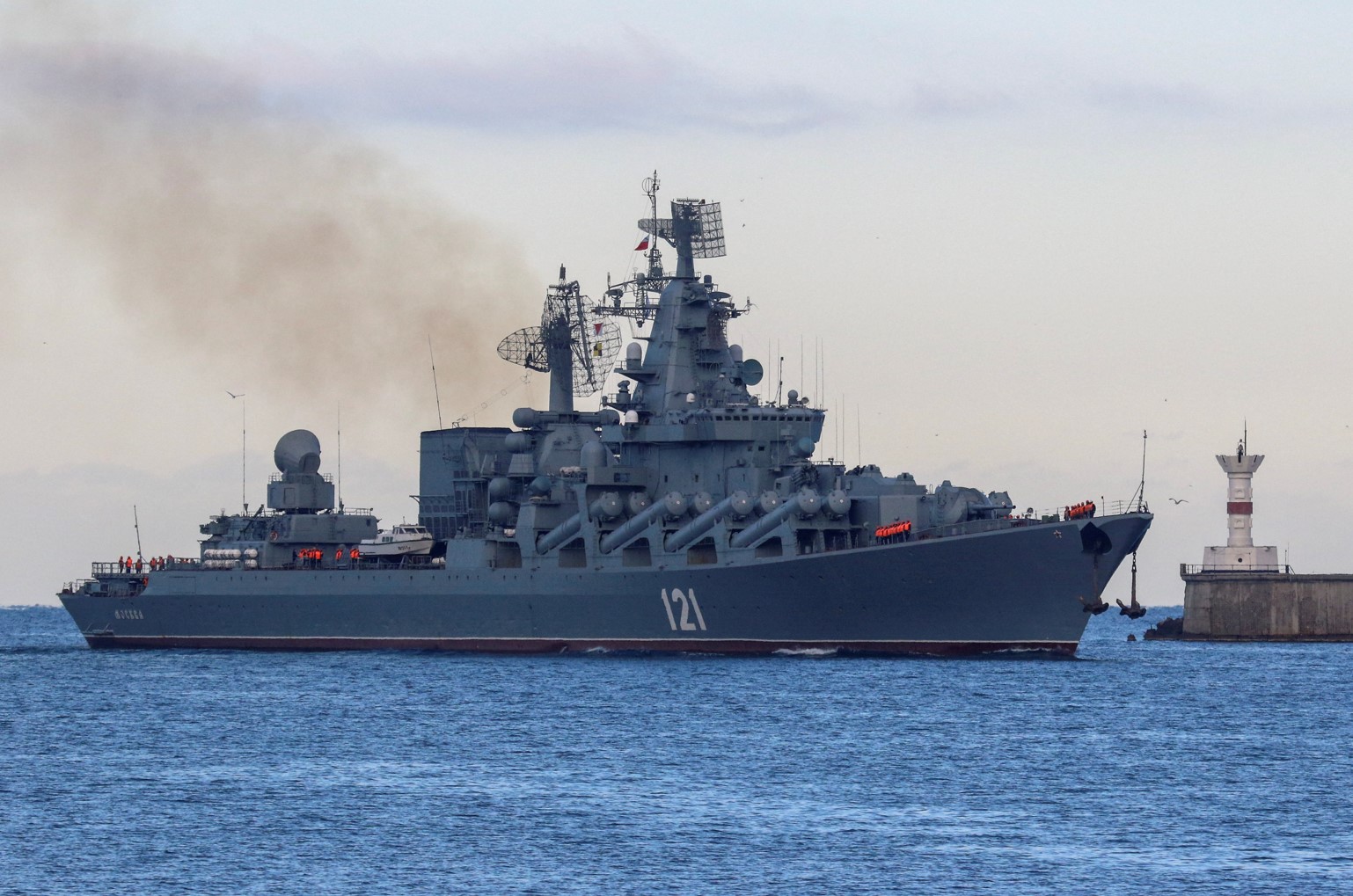 Потопеният крайцер "Москва"