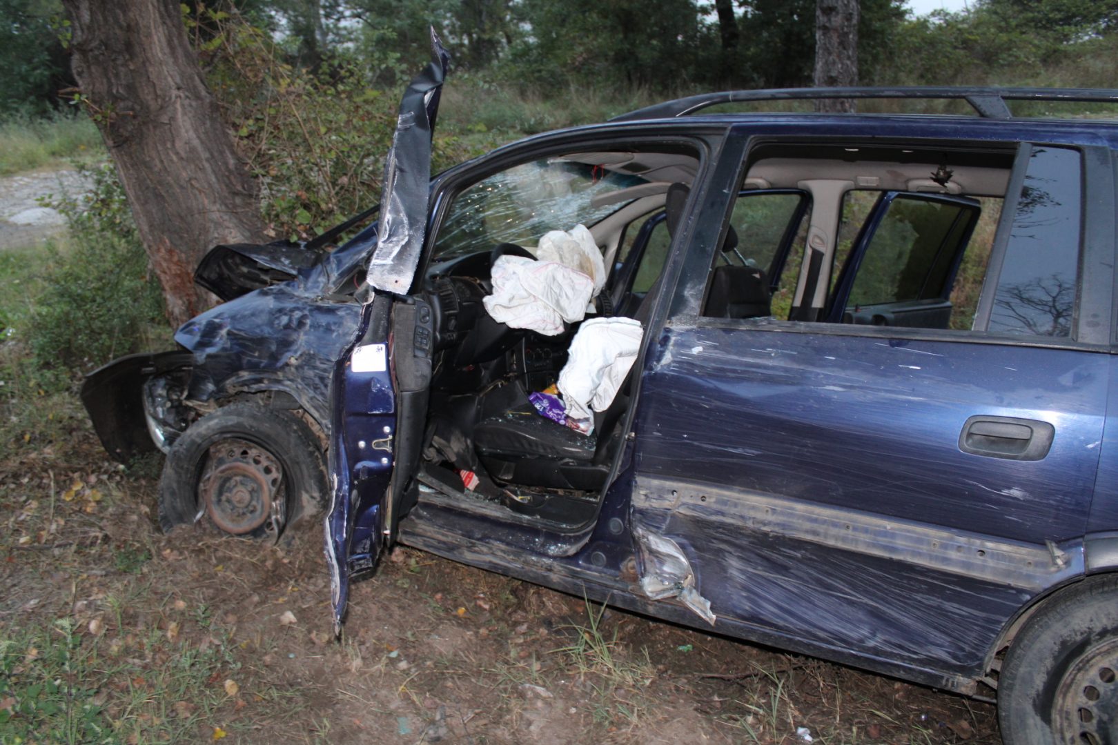 Кола се заби в дърво в Пазарджишко. Шофьорът загина на място
