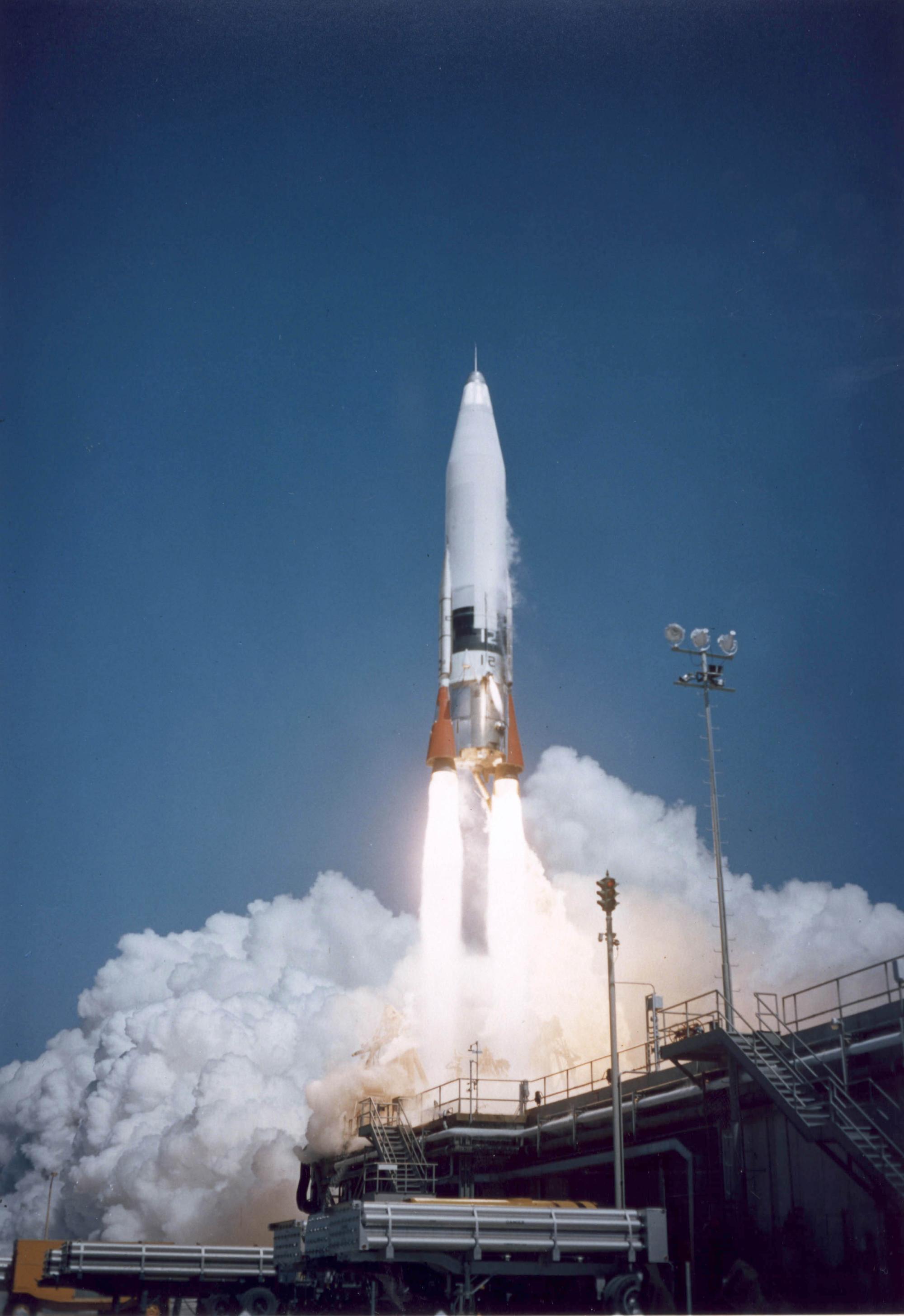 Изстрелване на ракета „Атлас“ през 1958 г.