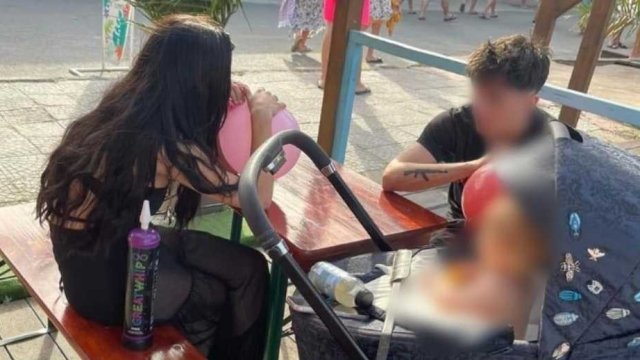 Скандален случай: Родители дишат райски газ пред бебето си в Созопол