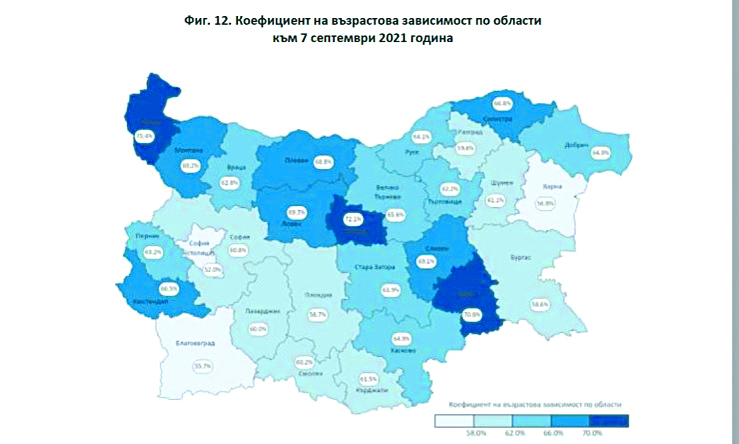Населението на България се топи по-бързо и продължава да застарява